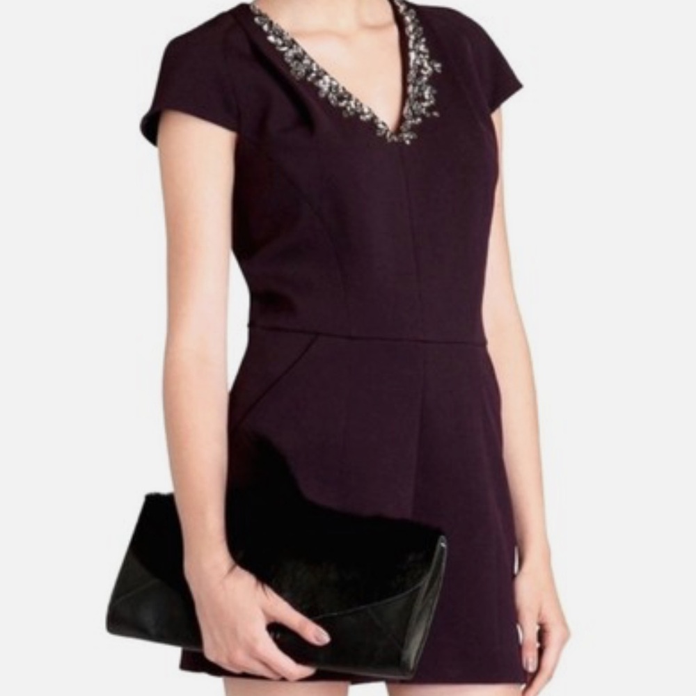 Ted Baker Nuada Purple Embellished Romper - Ted 3/US 8